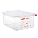 Bac hermétique GN1/2- Hauteur 150 mm - Polypropylène (1 X 1 unité ) - 631444