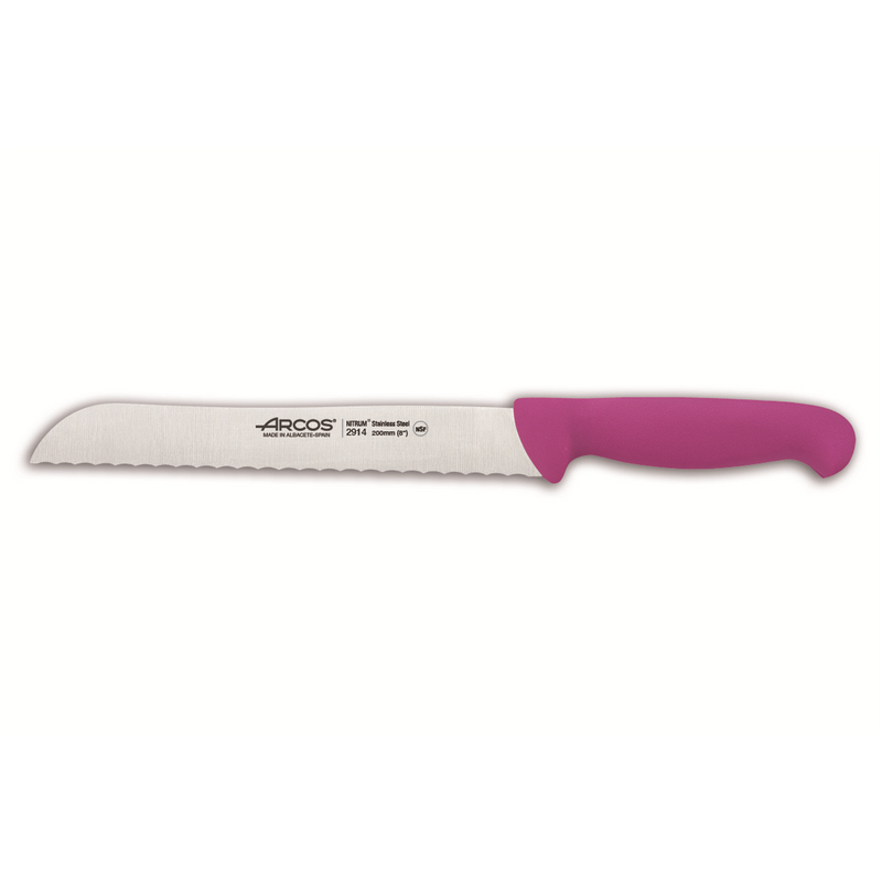 096292 - couteau à pain 20cm fuchsia (1 x 1 unité )