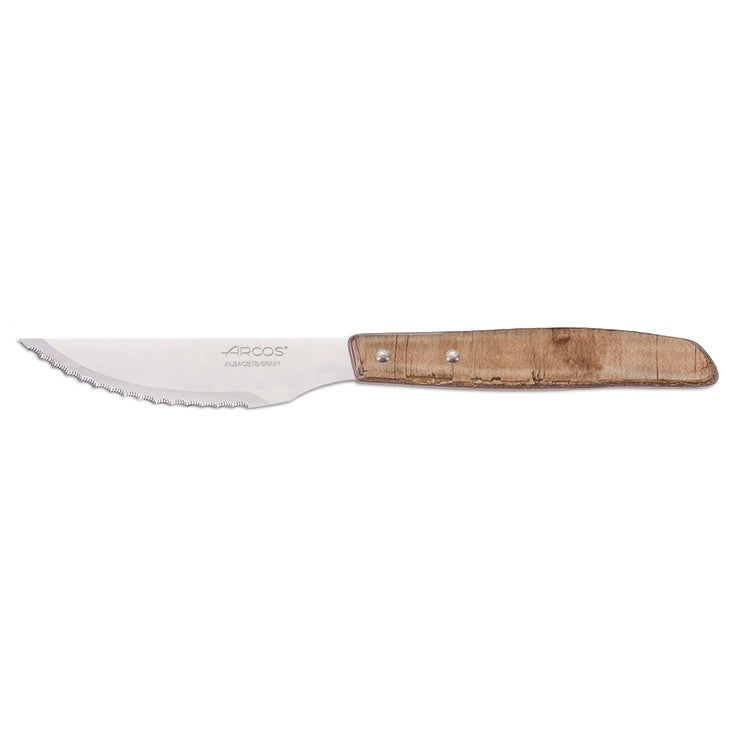 096329 - couteau à steak inox manche bois (12 x 1 unité )