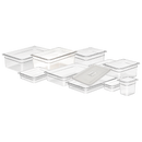 Couvercle bac plein GN1/2 + poignée  - Polypropylène (1 X 1 unité ) - 000683