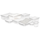 Couvercle bac plein GN1/4 + poignée  - Polypropylène (1 X 1 unité ) - 000685