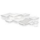 Couvercle bac plein GN1/6 + poignée  - Polypropylène (1 X 1 unité ) - 000686