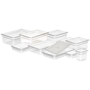 Couvercle bac plein GN1/9 + poignée  - Polypropylène (1 X 1 unité ) - 000687