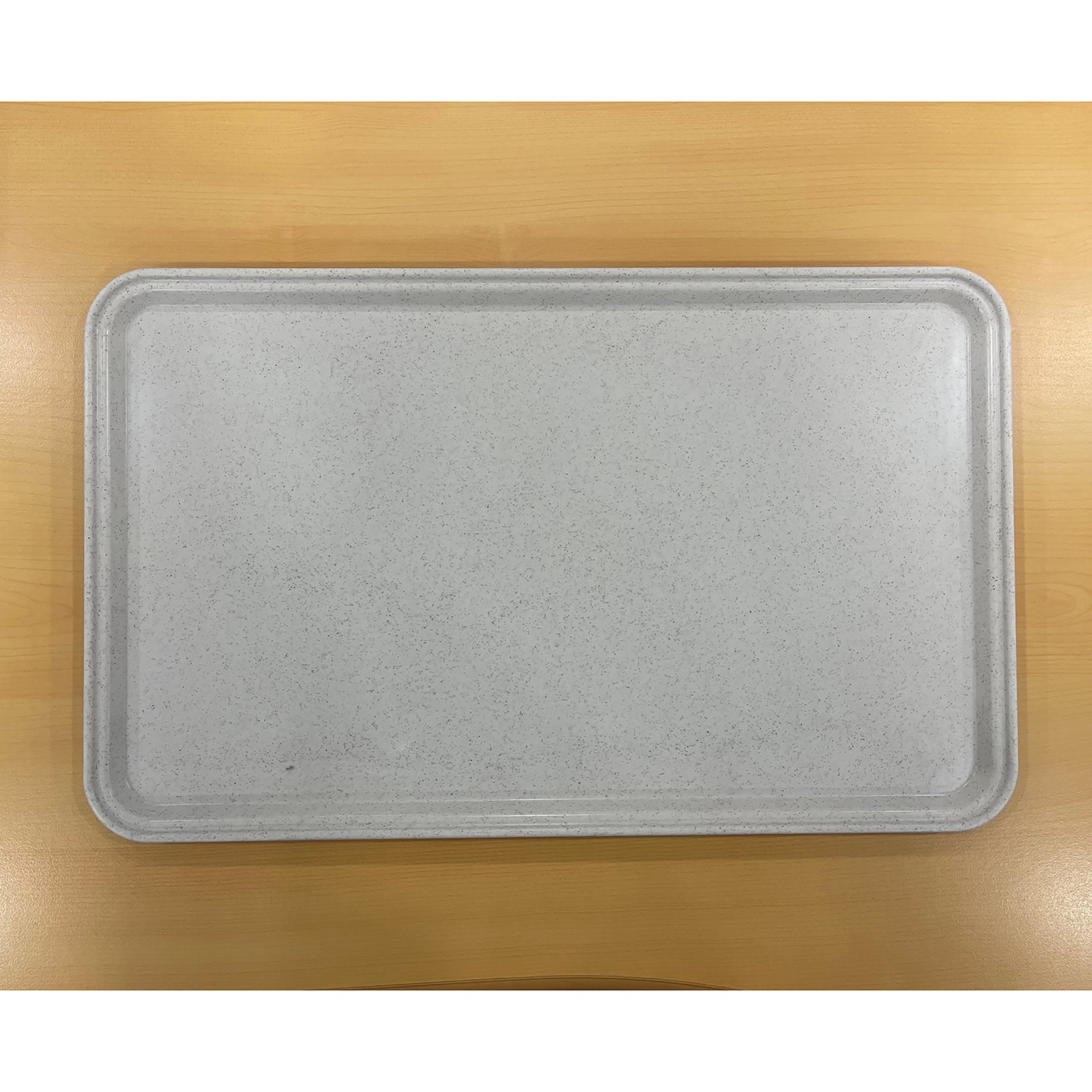 Plateau - Polyester 36x46 cm - Gris moucheté  ( 945206 ) (12 X 1 unité )