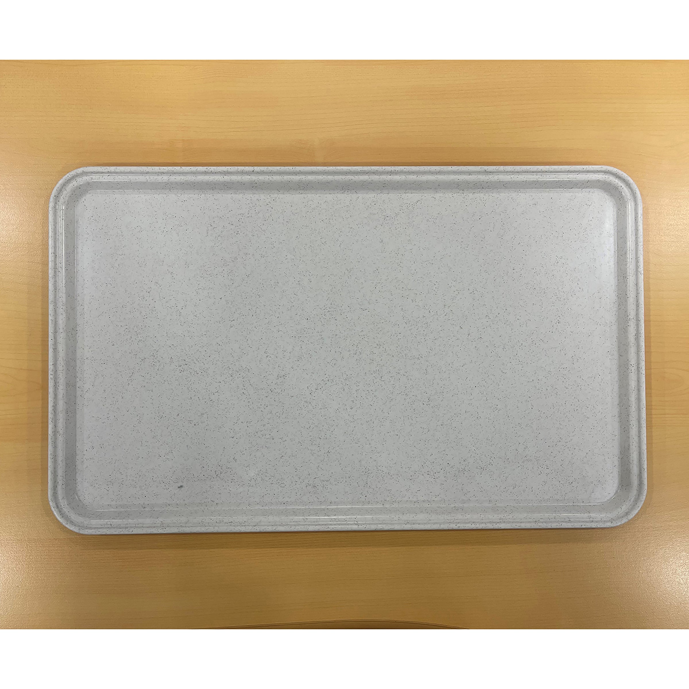 Plateau - Polyester 32,5x26,5 cm - Gris moucheté ( 945207 ) (12 X 1 unité )