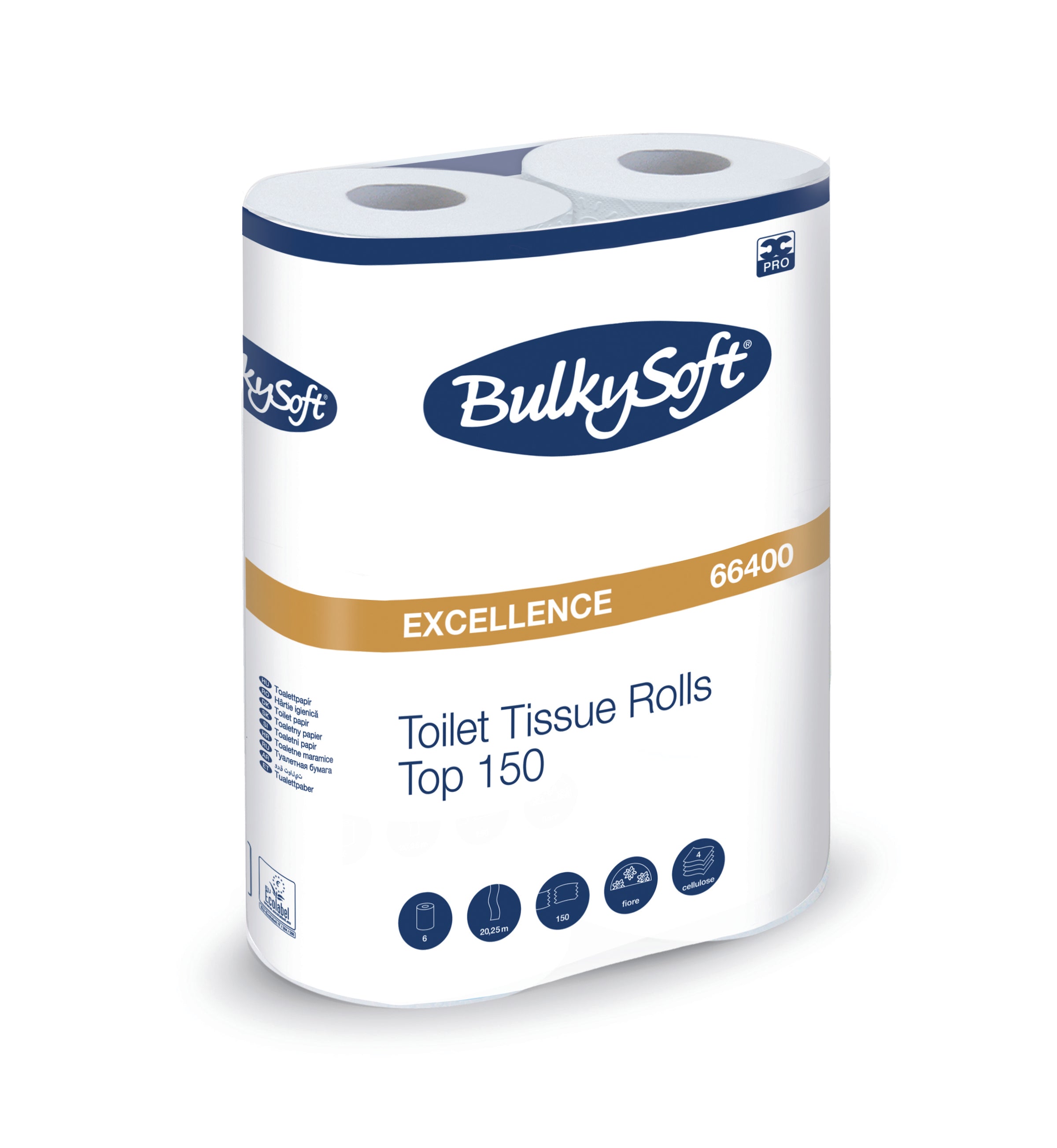 Papier toilette 150 formats - 4 plis - Blanc ( 006782 ) (1 X 60 unités )