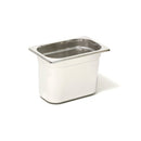 Bac GN1/9 - Plein - Hauteur 65 mm - Inox 18/10 (1 X 1 unité )