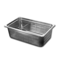 A65916 - Bac GN1/1 - Perforé - Hauteur 150 mm - Inox 18/10 (1 X 1 unité )