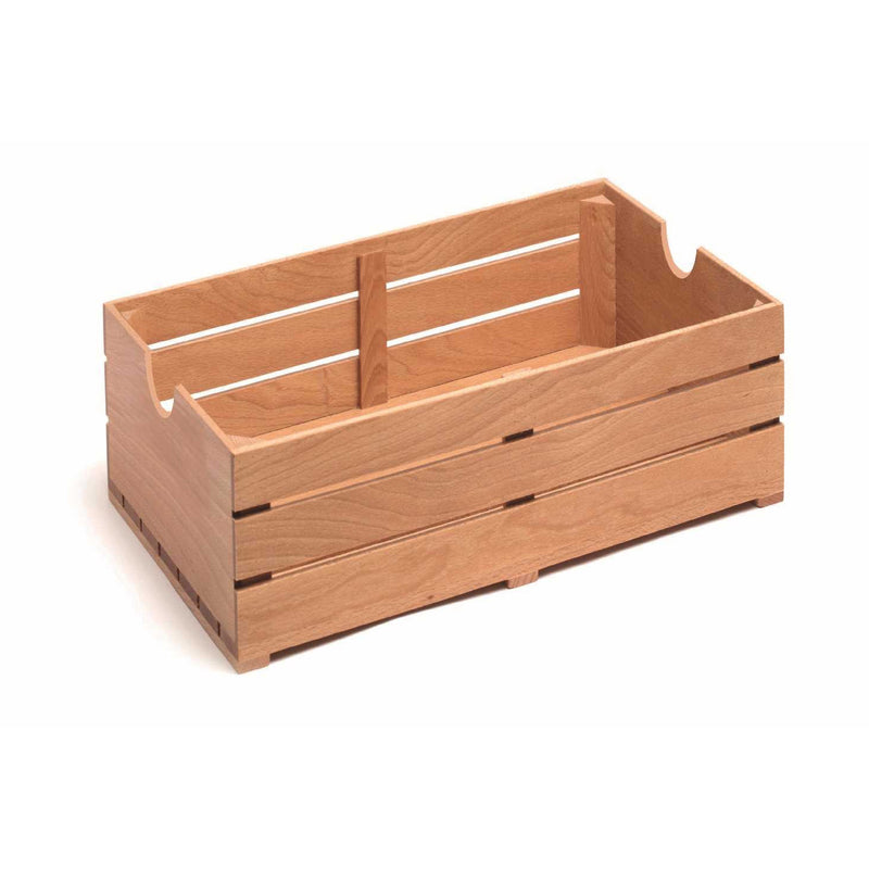 Caisse en bois de hêtre alimentaire 54,5x34x10,1 cm