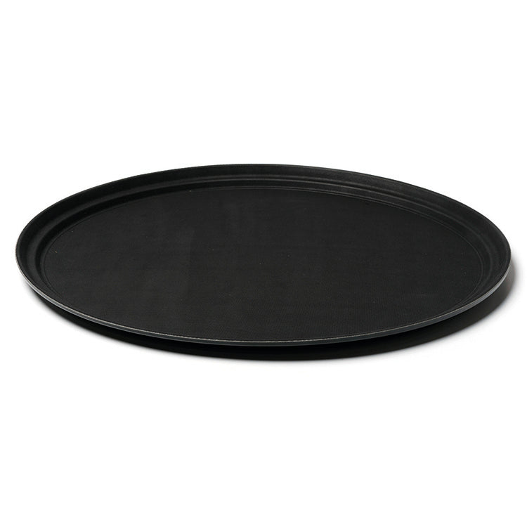 Plateau ovale antidérapant - Noir - 68x56 cm ( 501663 ) (1 X 1 unité )