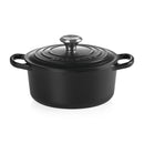 Cocotte ronde 1,8 L - Noire mat Ø 18 cm  (1 X 1 unité )
