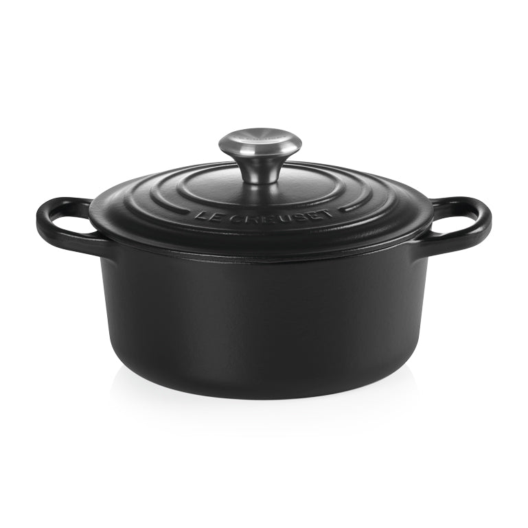 A69043 - Cocotte ronde 1,8 L - Noire mat Ø 18 cm  (1 X 1 unité )