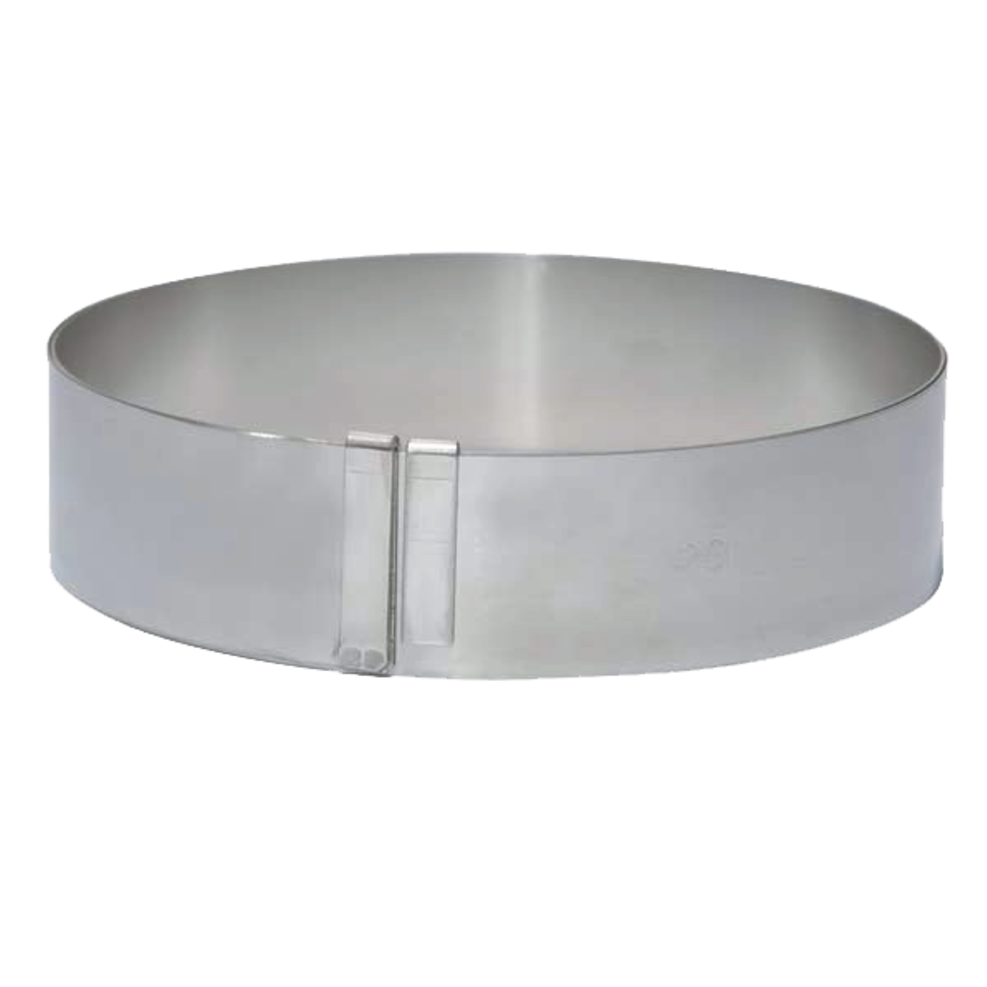 Cercle extensible Ø18 à 36 cm Hauteur 4,5 cm - Inox ( 523719 ) (1 X 1 unité )