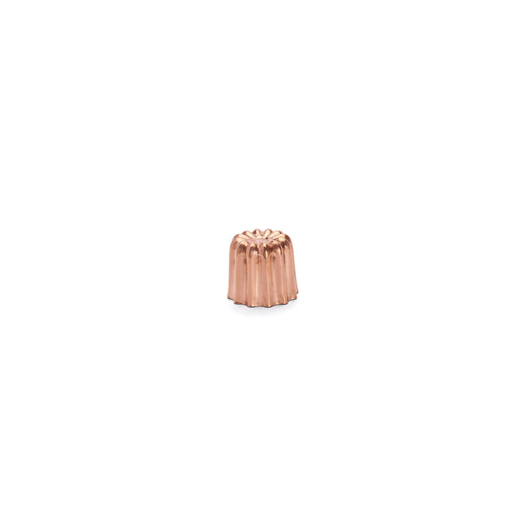 986437 - petit moule cannele bord. cuivre d  (1 x 1 unité )