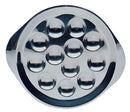 Plat à escargots 12 trous - 20x23 cm - Inox (1 X 1 unité ) - 041011