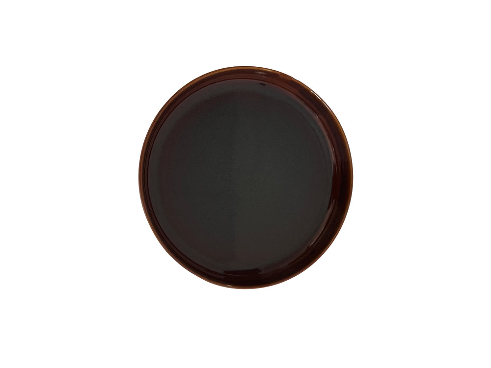 Assiette à bord droit - Grès ø 27 cm - Nymphéas ( 030353 ) (1 X 1 unité )