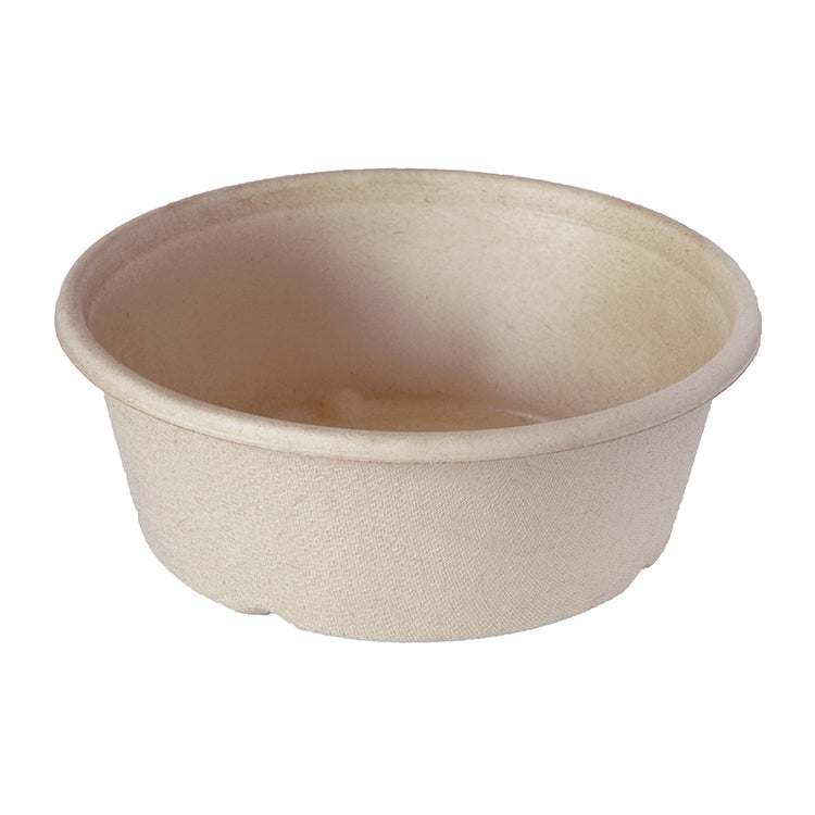 Bagasse bol droit 600 ml - 15,4x15,4x5,6 cm