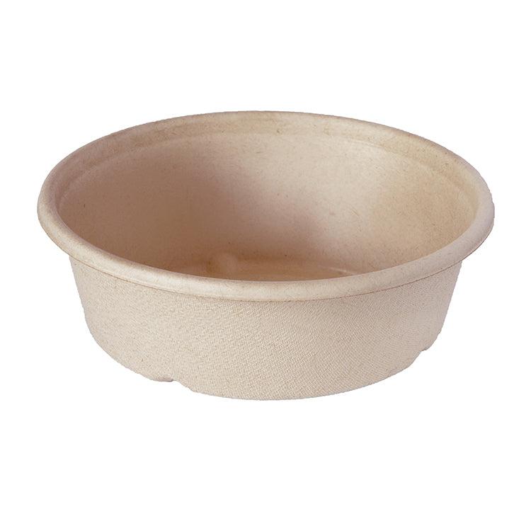 Bagasse bol droit 900 ml - 19,4x19,4x5,3 cm