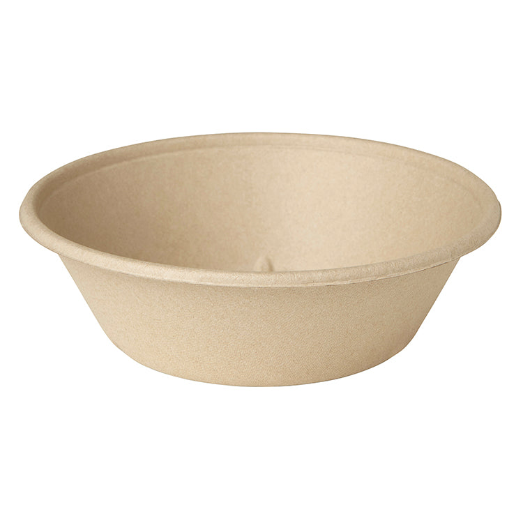 Bagasse bol évasé 1000 ml - 19,4x19,4x6 cm