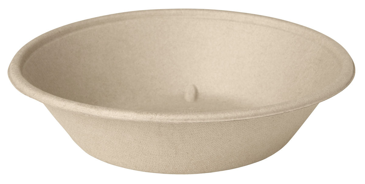 Bagasse bol évasé 800 ml - 19,4x19,4x4,8 cm ( A93984 ) (8 X 40 unités )