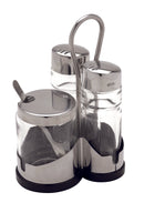 Ménagère sel, poivre & moutarde - Argent/Transparent (1 X 1 unité ) - 890401