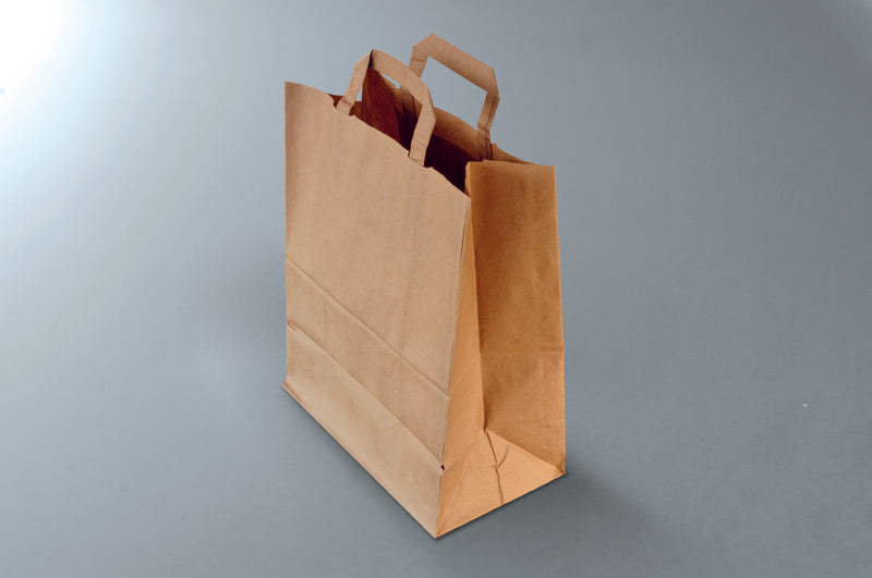 Sac cabas - Kraft brun 80gr/m2 - 26x14x32 cm (1 X 250 unités ) - 153148