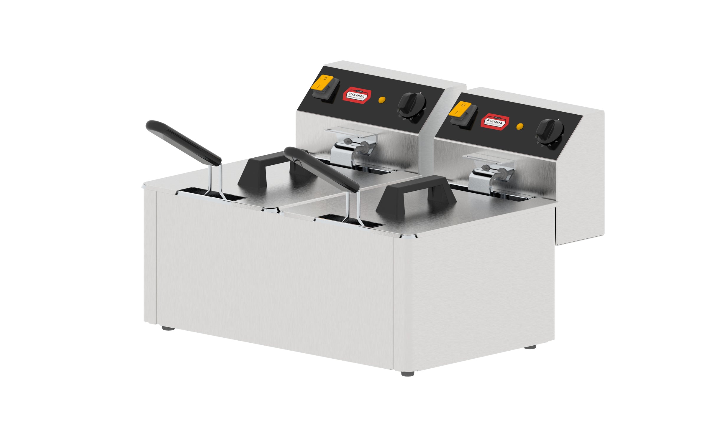 Friteuse à poser 5+5 L - 525x430x335 mm ( 950363 ) (1 X 1 unité )