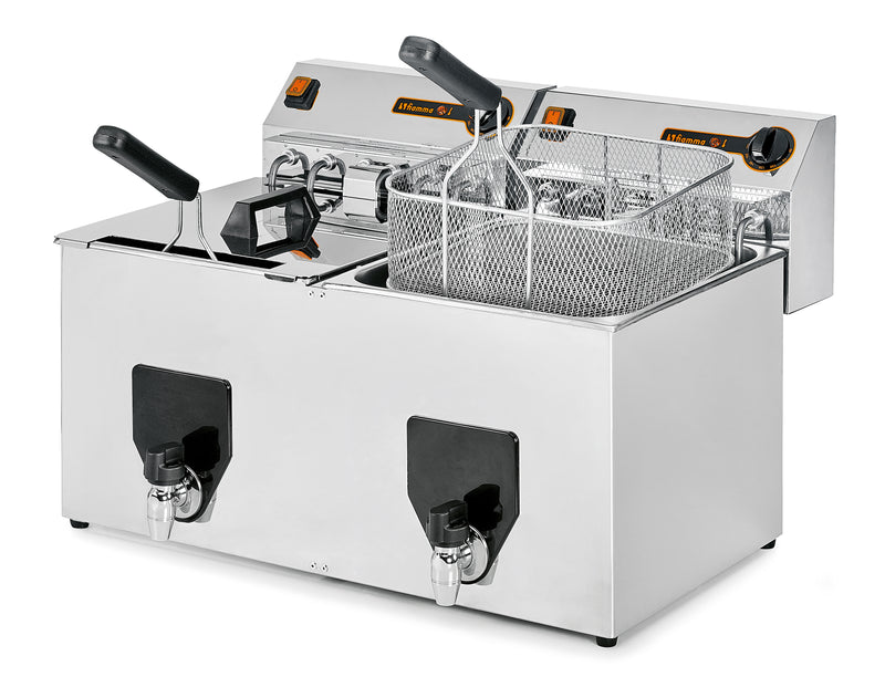 Friteuse à poser 2x10L - 653x500x415mm (1 X 1 unité )
