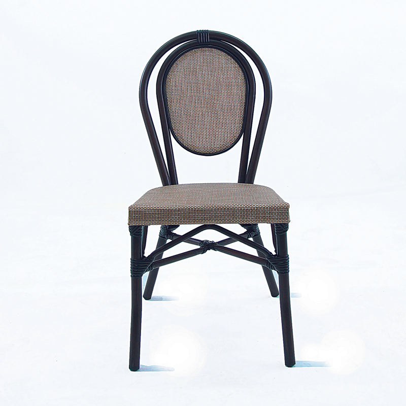 009028 - chaise rotin beige noir (1 x 1 unité )