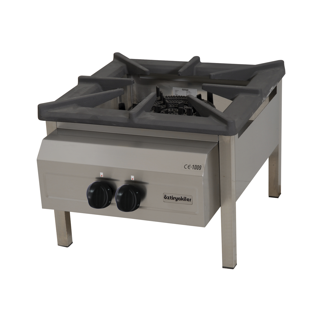 4-burner stove - Gas 700x850x500mm - Stainless steel (880050) (1 X 1 unit)