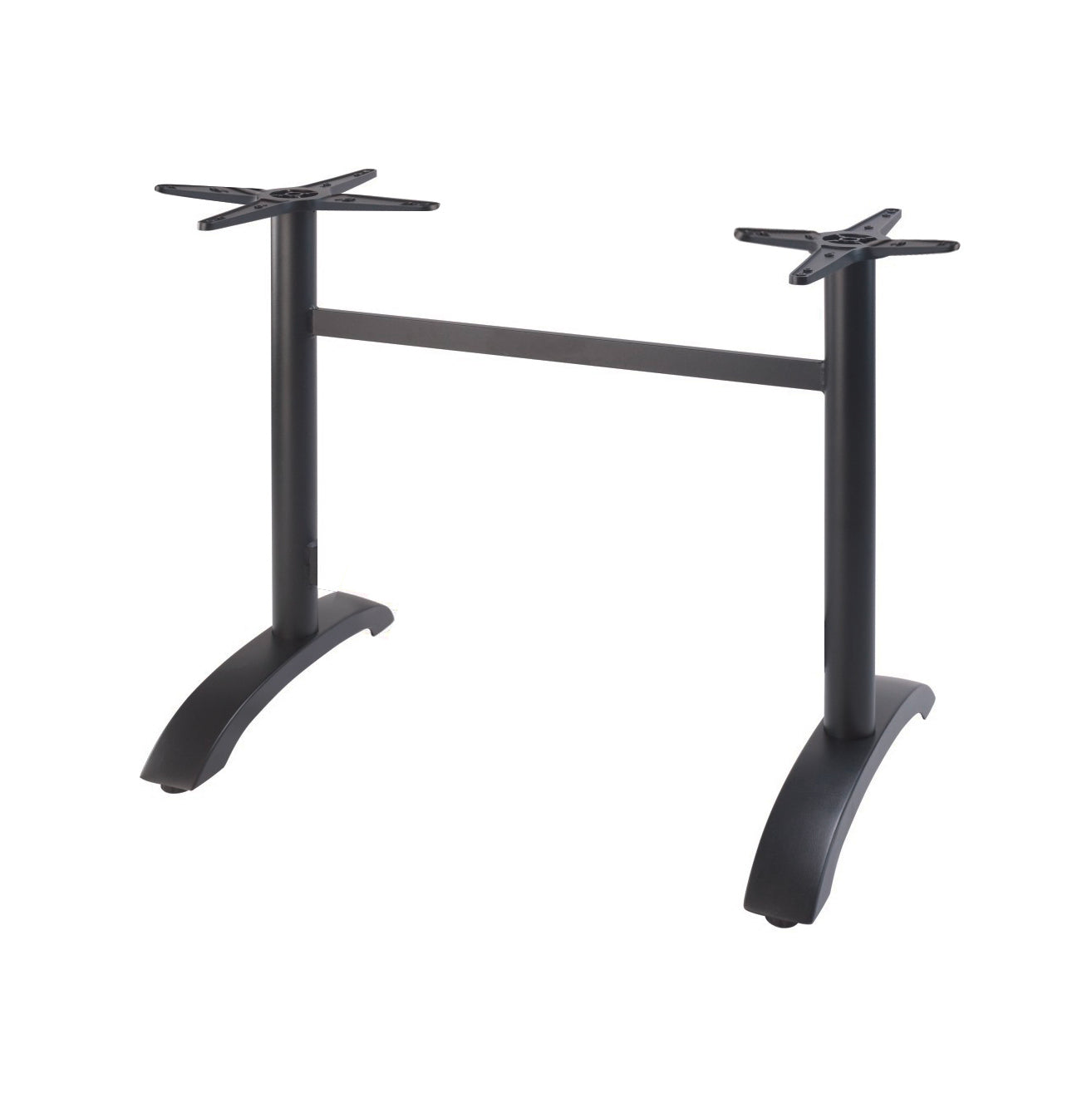 Pied table double - Epoxy noir - Athena ( 009127 ) (1 X 1 unité )