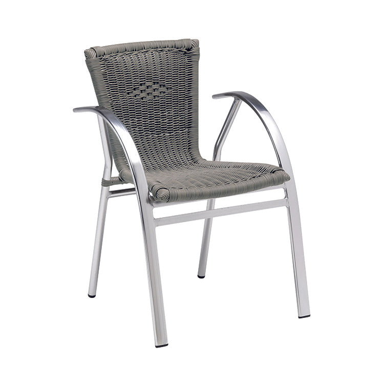 Fauteuil - Gris - 54x63,5x80 cm - Djerba