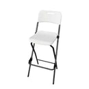 Chaise haute - Blanc/structure noire - Congrès (4 X 1 unité ) - 009098