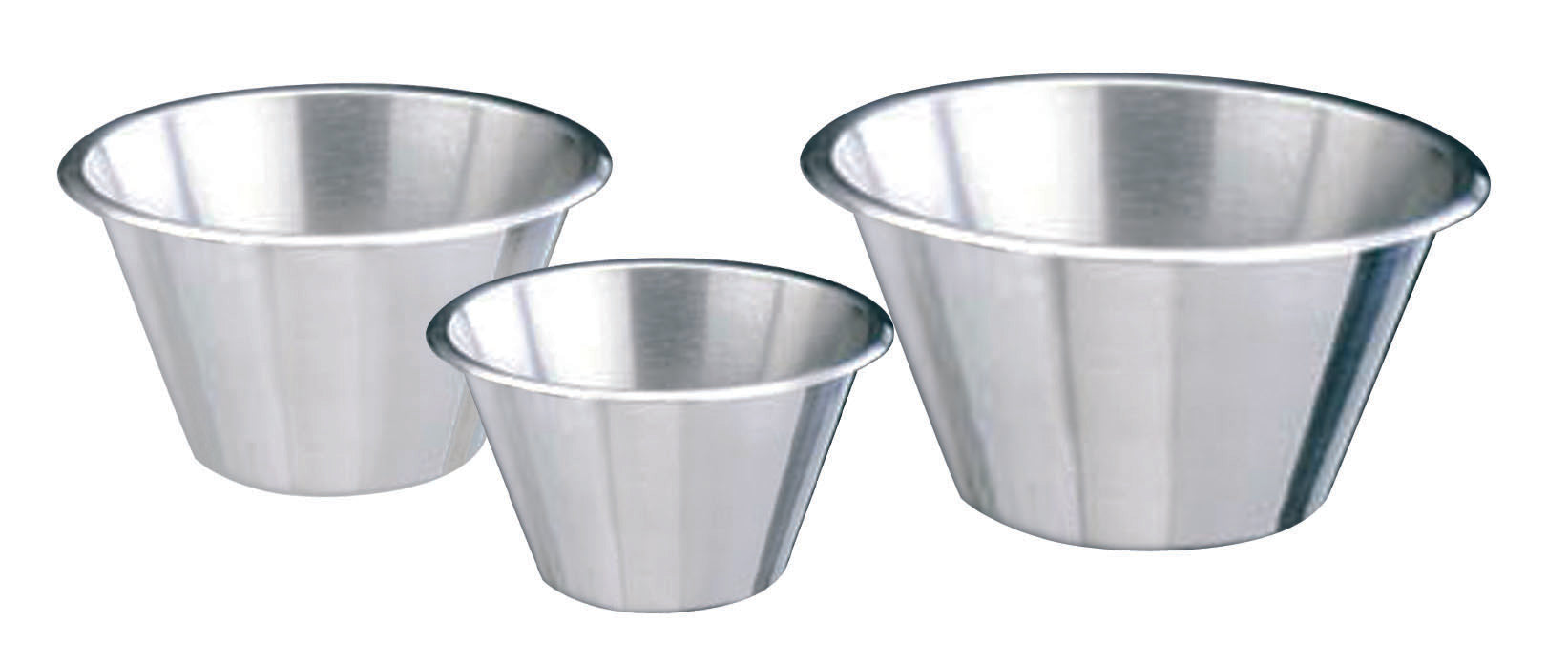 Bassine conique à fond plat ø 20 cm - 2,12 L - Inox ( 911118 ) (1 X 1 unité )