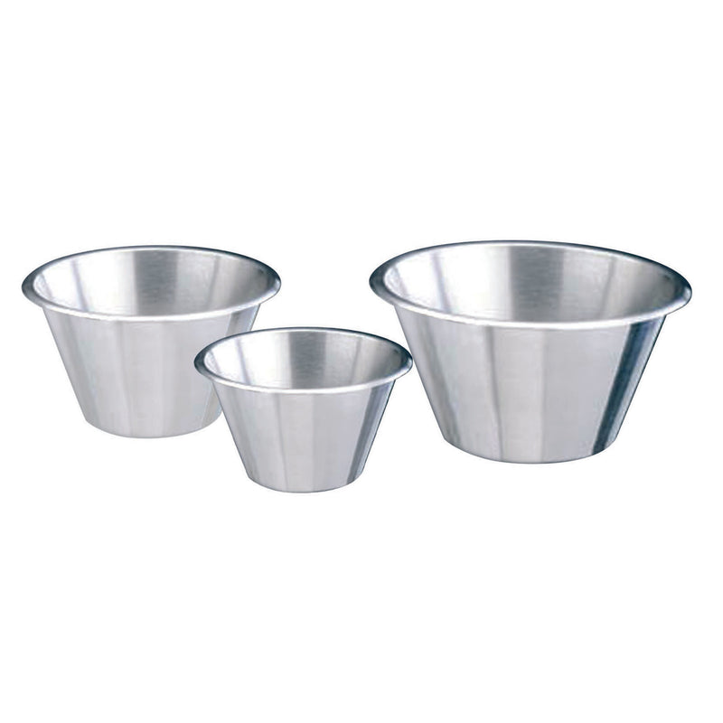 Bassine conique à fond plat ø 20 cm - 2,12 L - Inox