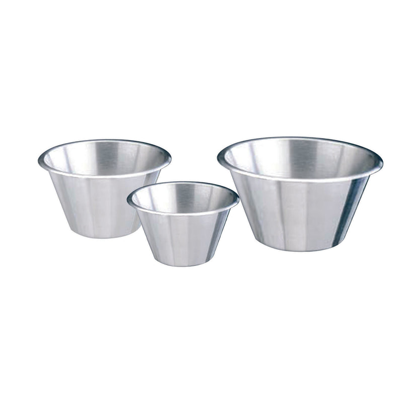 Bassine conique à fond plat ø 28 cm - 5,25 L - Inox