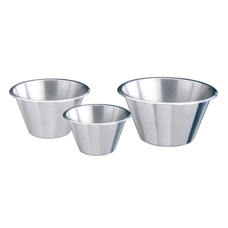 Bassine conique à fond plat ø 32 cm - 7,65 L - Inox