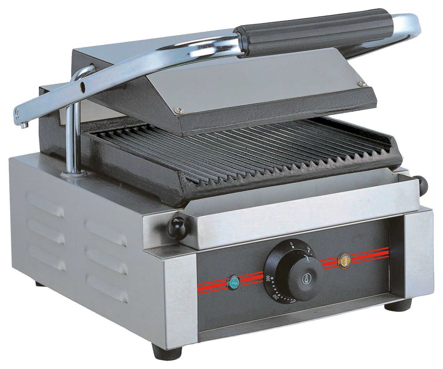 Grill panini rainuré simple - 410x300x210 mm ( 885008 ) (1 X 1 unité )