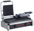 Grill panini rainuré double - 570x300x210 mm (1 X 1 unité ) - 885009