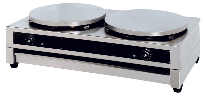 Crêpière 2 plaques ø 400 mm - 860x485x240 mm (1 X 1 unité ) - 885286