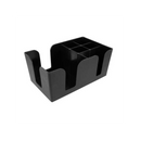 Boîte compartiments - Plastique noir 24x14,5x10,5 cm (1 X 1 unité ) - 512180