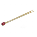 Pique double pointe boule - Rouge - Bambou 8 cm (1 X 100 unités ) - 630234