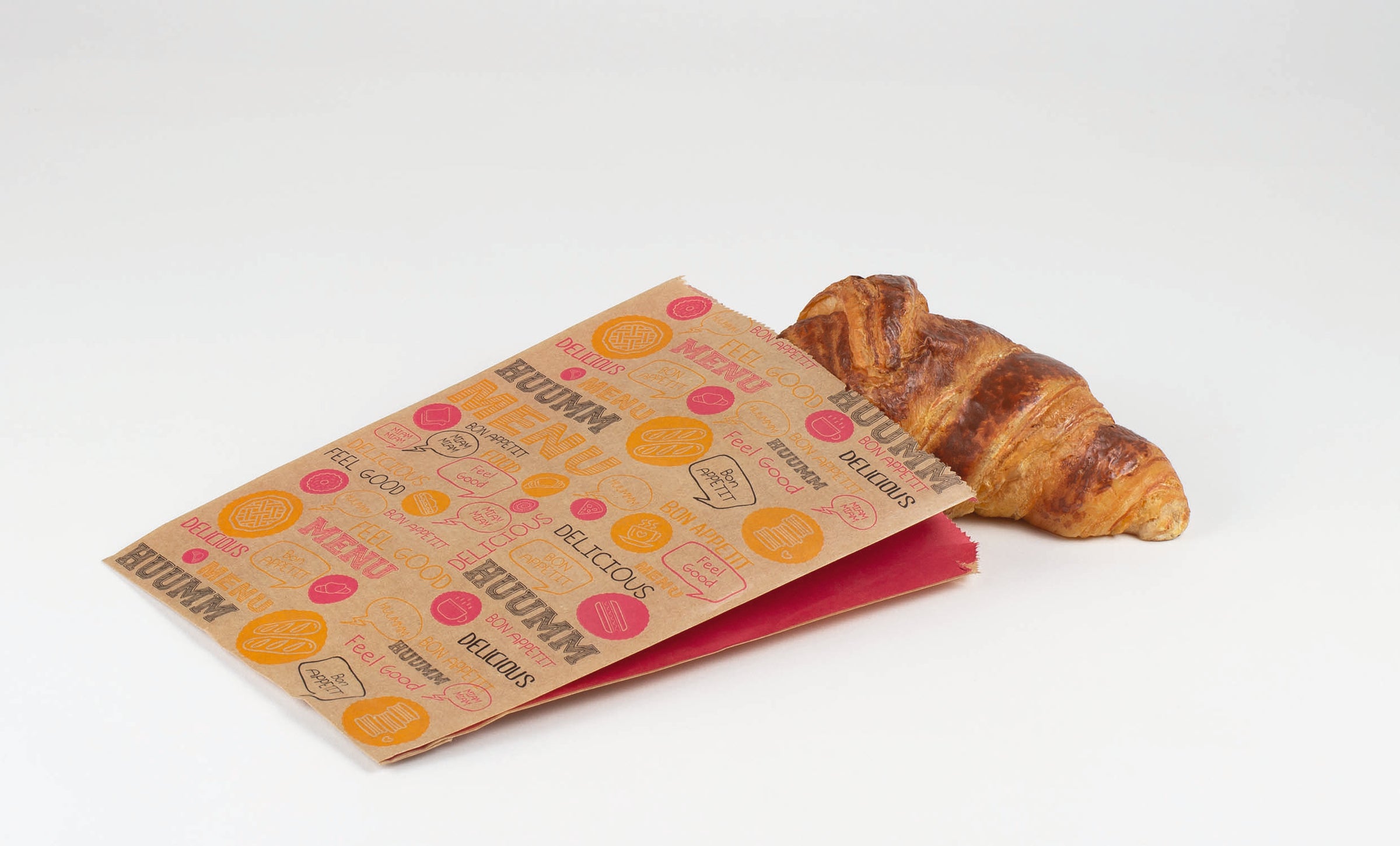 Croissant bag - Brown Kraft 12+5x21 cm - Size 102 ( 146110 ) (1 X 1000 units )