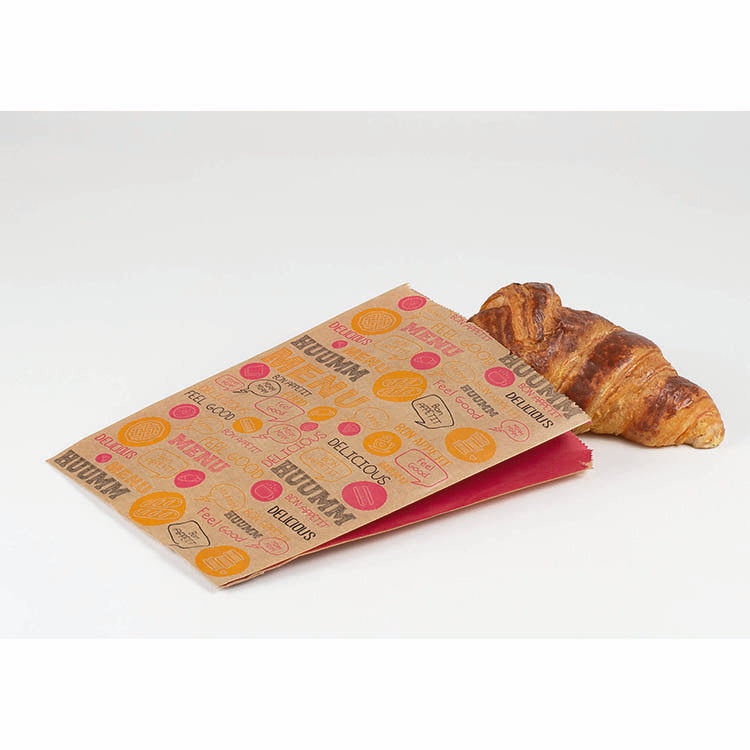 Sac à croissant - Kraft brun 14+7x21 cm - Format 103