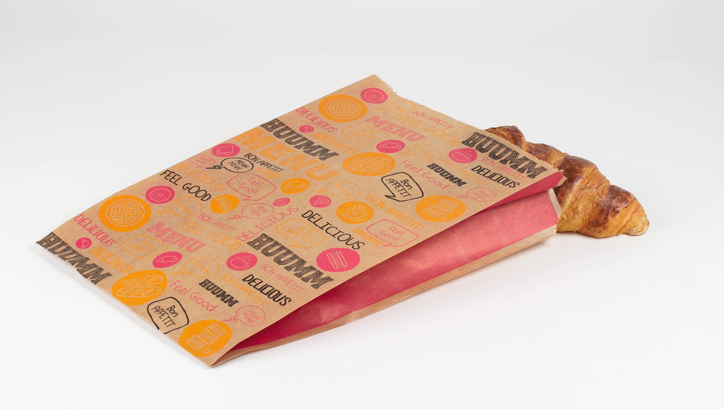 Croissant Bag - Brown Kraft 18+7x35 cm - Size 106 (146114) (1 X 1000 units)
