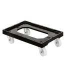 Socle rouleur 4 roues pivotantes Noir 613x414x172mm (1 X 1 unité ) - 981092