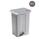 Poubelle à pédale 50 L - Avec couvercle blanc ( 981241 ) (1 X 1 unité )