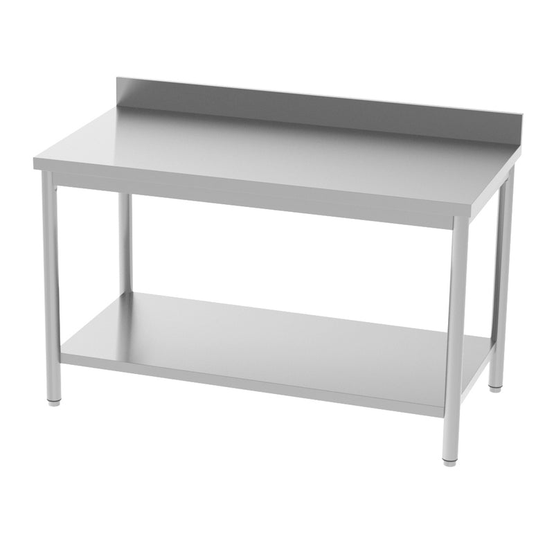 Table adossée avec étagère - 1200x700x850/900mm