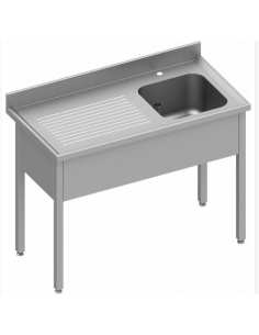 Sink - Right bowl 1400x700x850/900mm (818309) (1 X 1 unit)