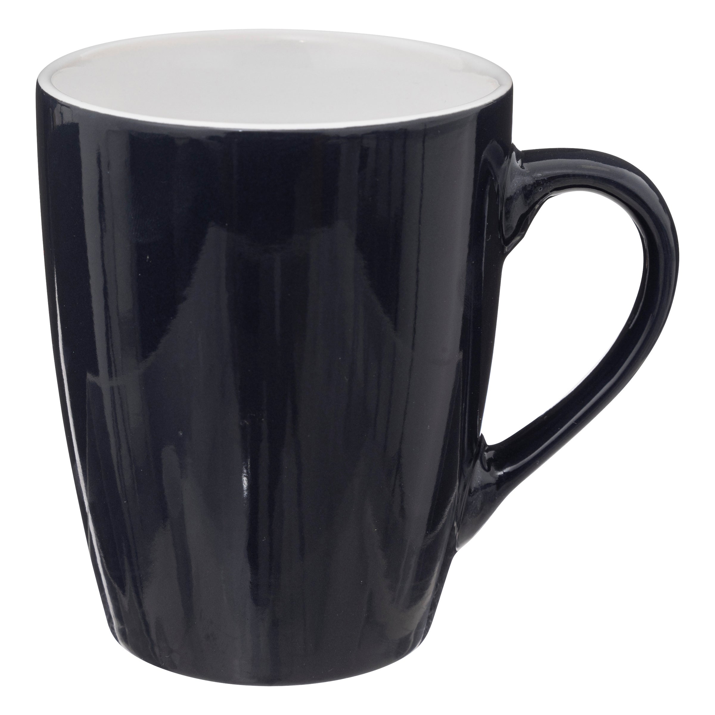 Mug 38 cl - Faïence - Noir - Colorama  ( E14117 ) (12 X 1 unité )